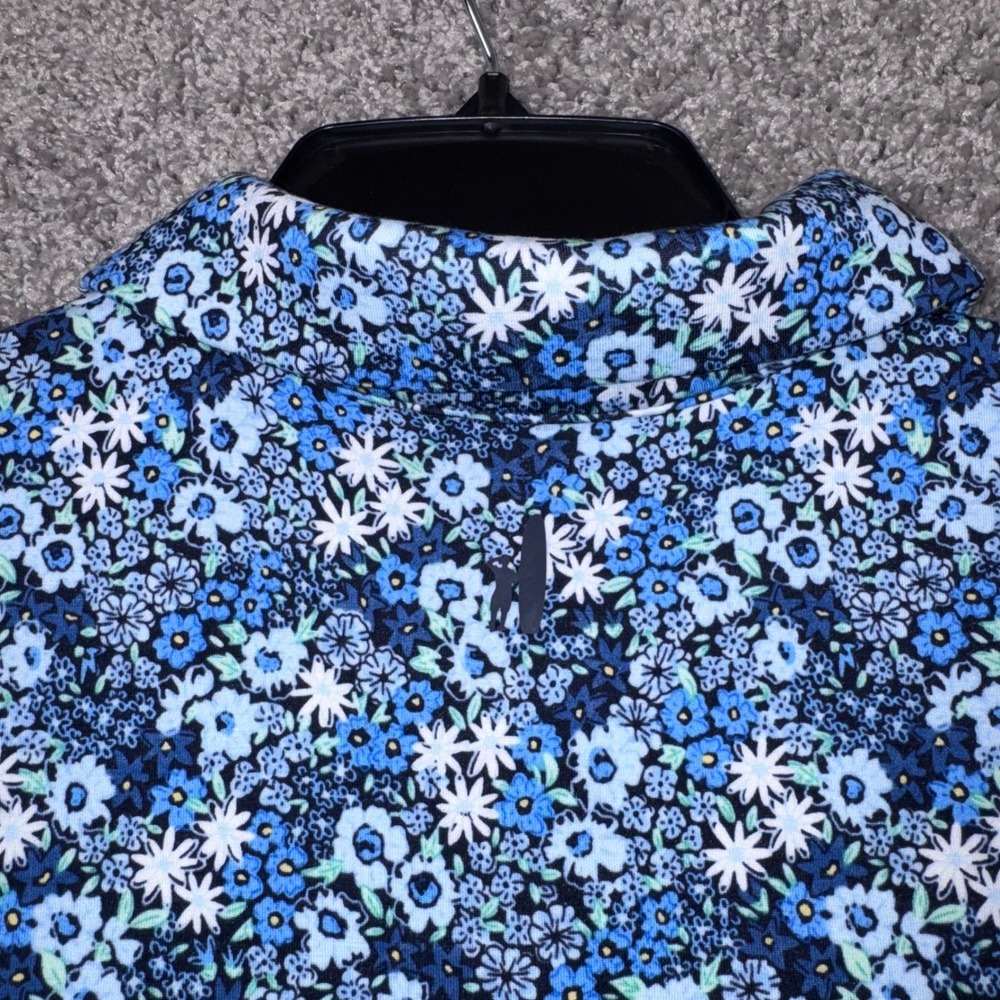 johnnie-O Ginny Dress Womens Floral Stretch Navy Blue Small NEW - Picture 6 of 12